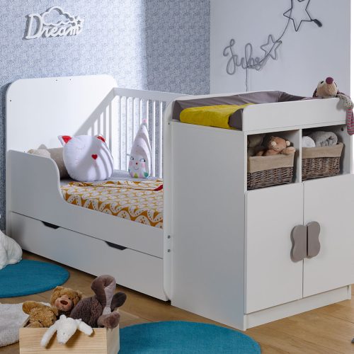 Berceau lit combiné évolutif 70×140 magasin puériculture pour bébé saint pierre reunion