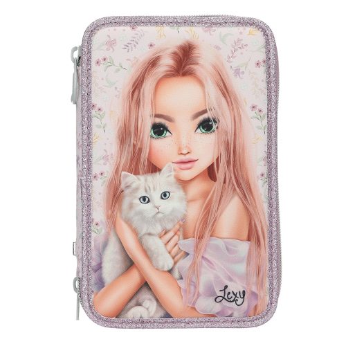 Trousse complète 3 compartiments BLOOMING KITTY magasin de rentrée des classes pour enfants à Saint Pierre 97410 livraison la réunion 974 Livraison DUPARC 97438 france metropolitaine