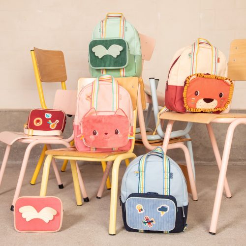 Sac à dos maternelle avec sa pochette (au choix) Sac à dos maternelle et crèche rentrée des classes magasin pour enfant livraison LA REUNION 974 revendeur officiel LILLIPUTIENS