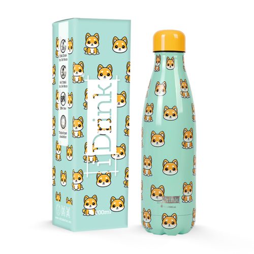 Bouteille isotherme i-total i-drink shiba Gourde isotherme en acier inoxydable école rentrée des classes école boutique enfant saint pierre reunion 974