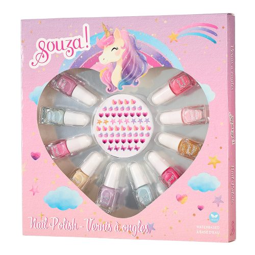 Coffret vernis à ongles licorne revendeur officiel souza magasin de jouets enfant saint pierre 97410 Centre commercial duparc 97438 LIVRAISON ile de la reunion 974 et france métropolitaine maquillage enfant