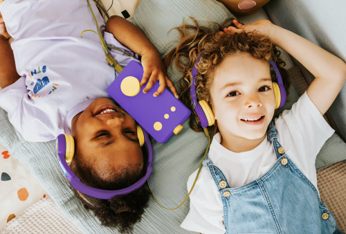 casque octave de lunii pour fabrique à histoires et FLAM boutique ile de la reunion pour enfant 974 VIOLET