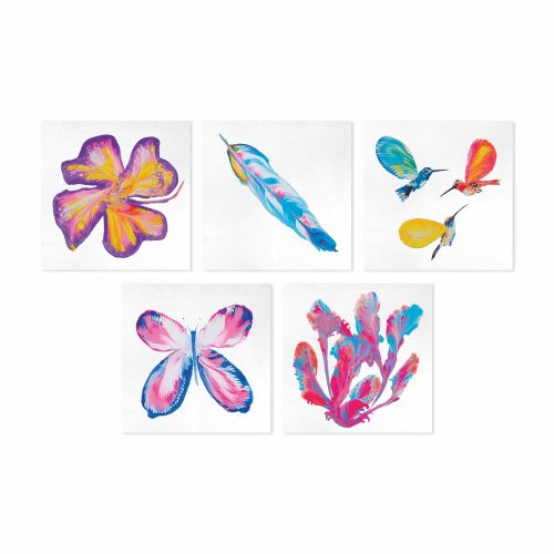 flower power loisirs créatifs peinture 3D revendeur JANOD magasin de jouets en bois à st pierre 97410 livraison LA REUNION 974
