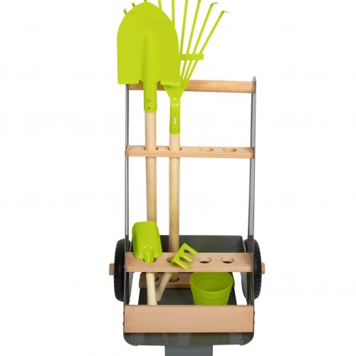 Grand kit de jardinage avec CHARIOT pour enfant magasin de jouets en bois à Saint-Pierre 97410 livraison LA REUNION 974 centre commercial duparc 97438