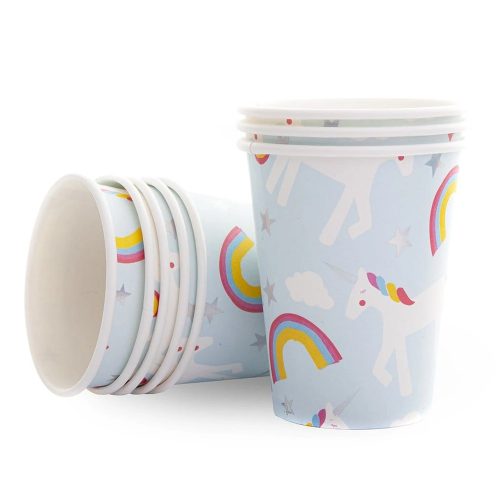 Gobelets d'anniversaire licorne vaisselle jetable magasin enfant à st pierre 97410 livraison la Réunion 974 Duparc ste Marie 97438