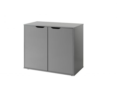 Commode de rangement modulable 2 portes MIAMI Gris