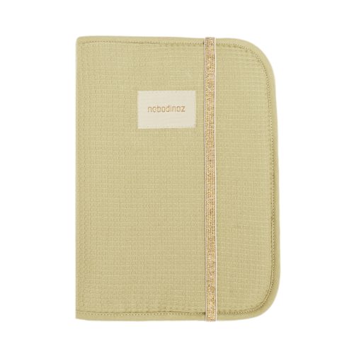 Protège carnet de santé en coton bio NID D'ABEILLE nouveauté nobodinoz officiel ile de la reunion 974 livraison sainte marie st pierre boutique bébé et puericulture 974