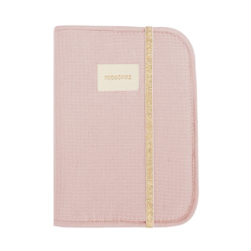 Protège carnet de santé en coton bio NID D'ABEILLE nouveauté nobodinoz officiel ile de la reunion 974 livraison sainte marie st pierre boutique bébé et puericulture 974