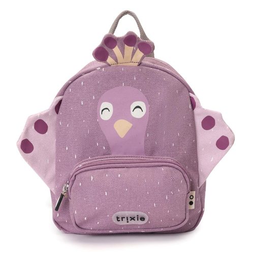 Sac à dos maternelle mini MRS PEACOCK magasin de rentrée des classes pour enfants à Saint Pierre 97410 livraison la réunion 974 Livraison st denis 97438 france metropolitaine revendeur officiel TRIXIE PAON