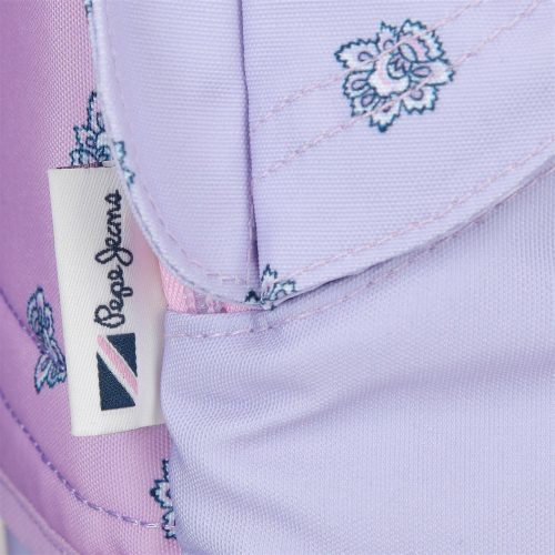 Sac scolaire pour un enfant en école primaire du CP au CM2 ou collège à roulettes amovible de bonne qualité et solide revendeur sac école boutique pour enfant st pierre st denis 974 ile de la reunion PEPE JEANS LILAS FILLE