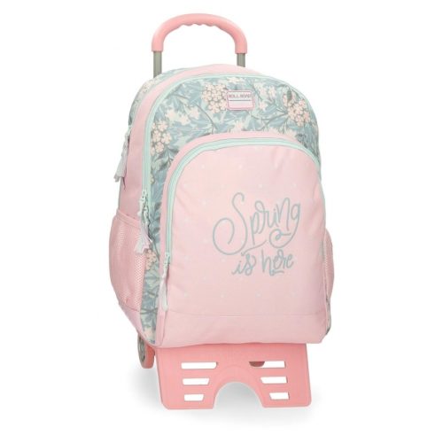 Sac à dos à roulettes pour école primaire cartable de qualité boutique pour enfant saint pierre ILE DE LA REUNION rentrée des classes écoles livraison 974 Spring rose fille