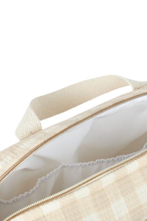 Sac à langer GALA IVORY CHECKS revendeur officiel nobodinoz ile de la reunion 974 boutique déco enfant puericulture bébé