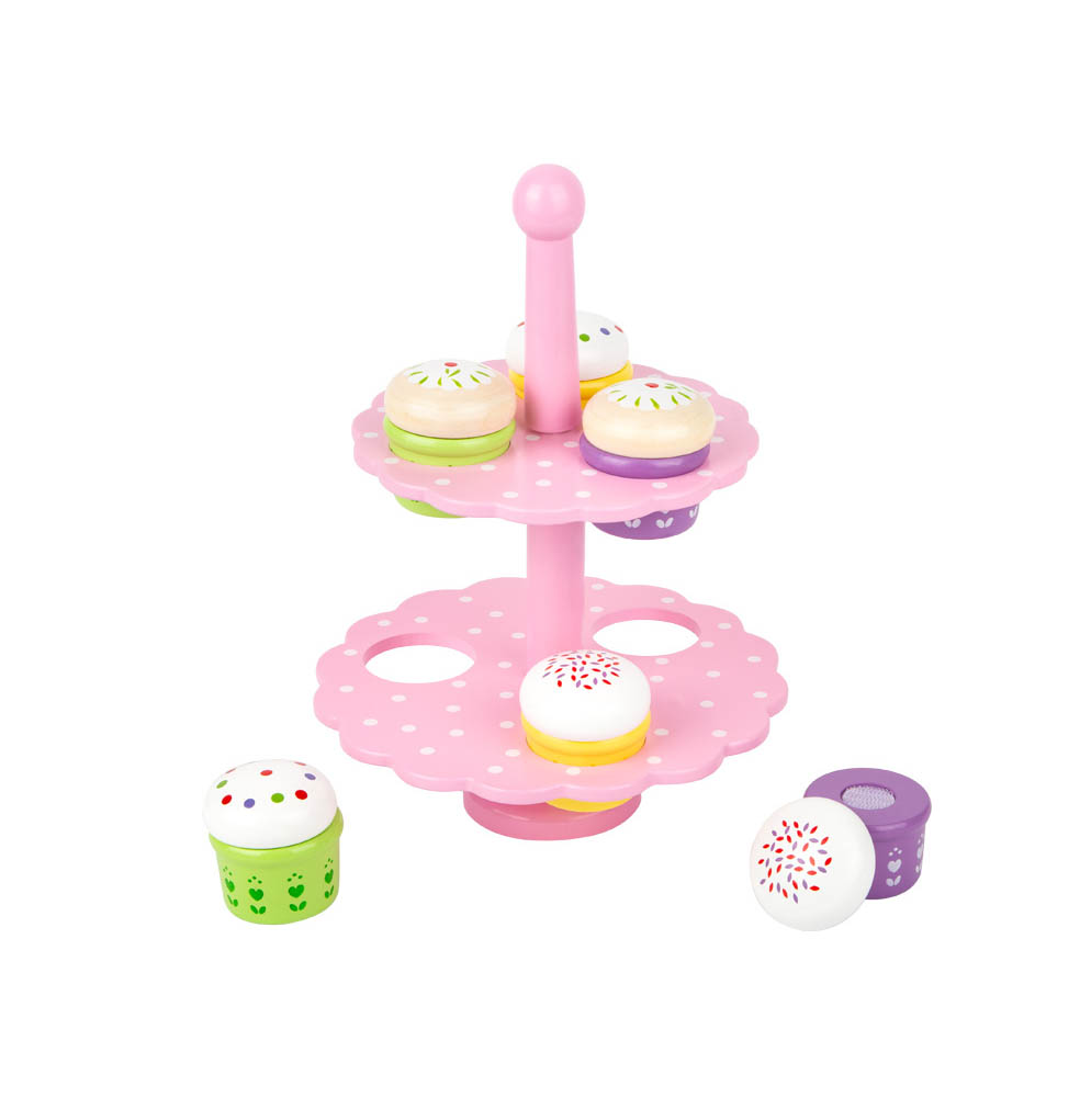 Présentoir à MUFFINS concept store enfant de jouet en bois ile de la reunion saint pierre