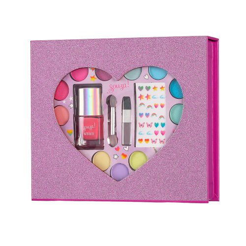 Coffret de maquillage COEUR boutique pour enfant idée cadeau 974 st pierre reunion Ste marie
