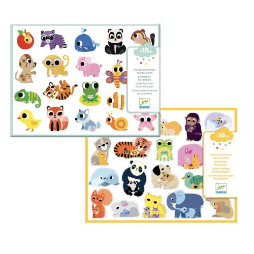 Set créatif, loisirs créatifs, gommettes grosses gommettes boutique de jouets enfant et petit ile de la reunion 974 DJECO