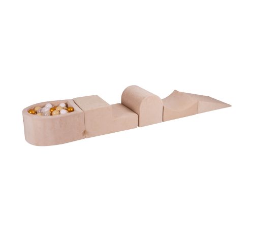 Parcours de motricité taupe or blanc MONTESSORI avec mini piscine magasin de jouet boutique bébé et enfant ile de la réunion saint pierre 974 97410 livraison toute l'ile décoration et jouet chambre d'enfant
