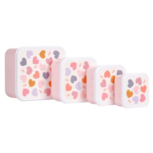 Lot de 4 boîtes à goûter magasin de rentrée des classes pour enfants à Saint Pierre 97410 livraison la réunion 974 Livraison DUPARC 97438 france metropolitaine