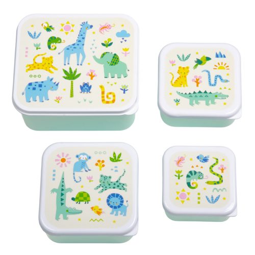Lot de 4 boîtes à goûter magasin de rentrée des classes pour enfants à Saint Pierre 97410 livraison la réunion 974 Livraison DUPARC 97438 france metropolitaine