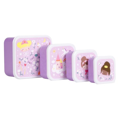 PRINCESSES Lot de 4 boîtes à goûter magasin de rentrée des classes pour enfants à Saint Pierre 97410 livraison la réunion 974 Livraison DUPARC 97438 france metropolitaine