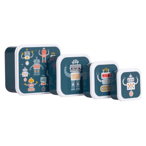 Lot de 4 boîtes à goûter magasin de rentrée des classes pour enfants à Saint Pierre 97410 livraison la réunion 974 Livraison DUPARC 97438 france metropolitaine