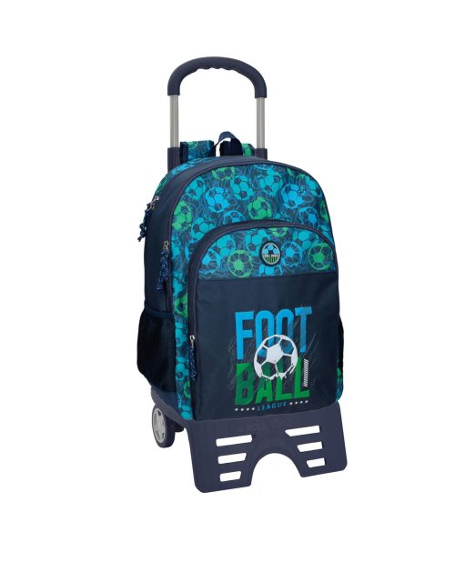 Sac scolaire pour un enfant en école primaire du CP au CM2 ou collège à roulettes amovible de bonne qualité et solide revendeur sac école boutique pour enfant st pierre st denis 974 ile de la reunion FOOTBALL