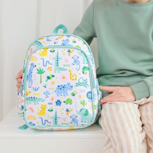 Sac maternelle isotherme rentrée des classes magasin enfant st pierre 97410 livraison la Réunion 974 ANIMAUX DE LA JUNGLE MENTHE