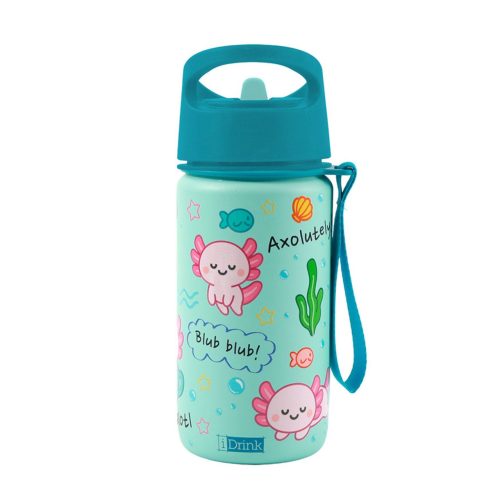 Gourde isotherme Boutique pour enfants rentrée des classes gourde de qualité ile de la reunion 974 AXOLOTL