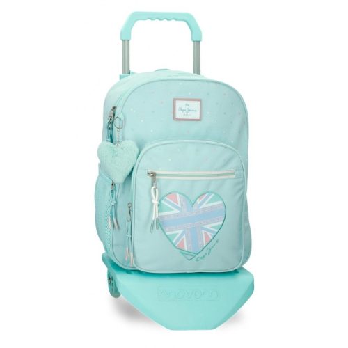 Sac à dos à roulettes pour école primaire cartable de qualité boutique pour enfant saint pierre ILE DE LA REUNION rentrée des classes écoles livraison 974 fille PEPE JEANS NEREA