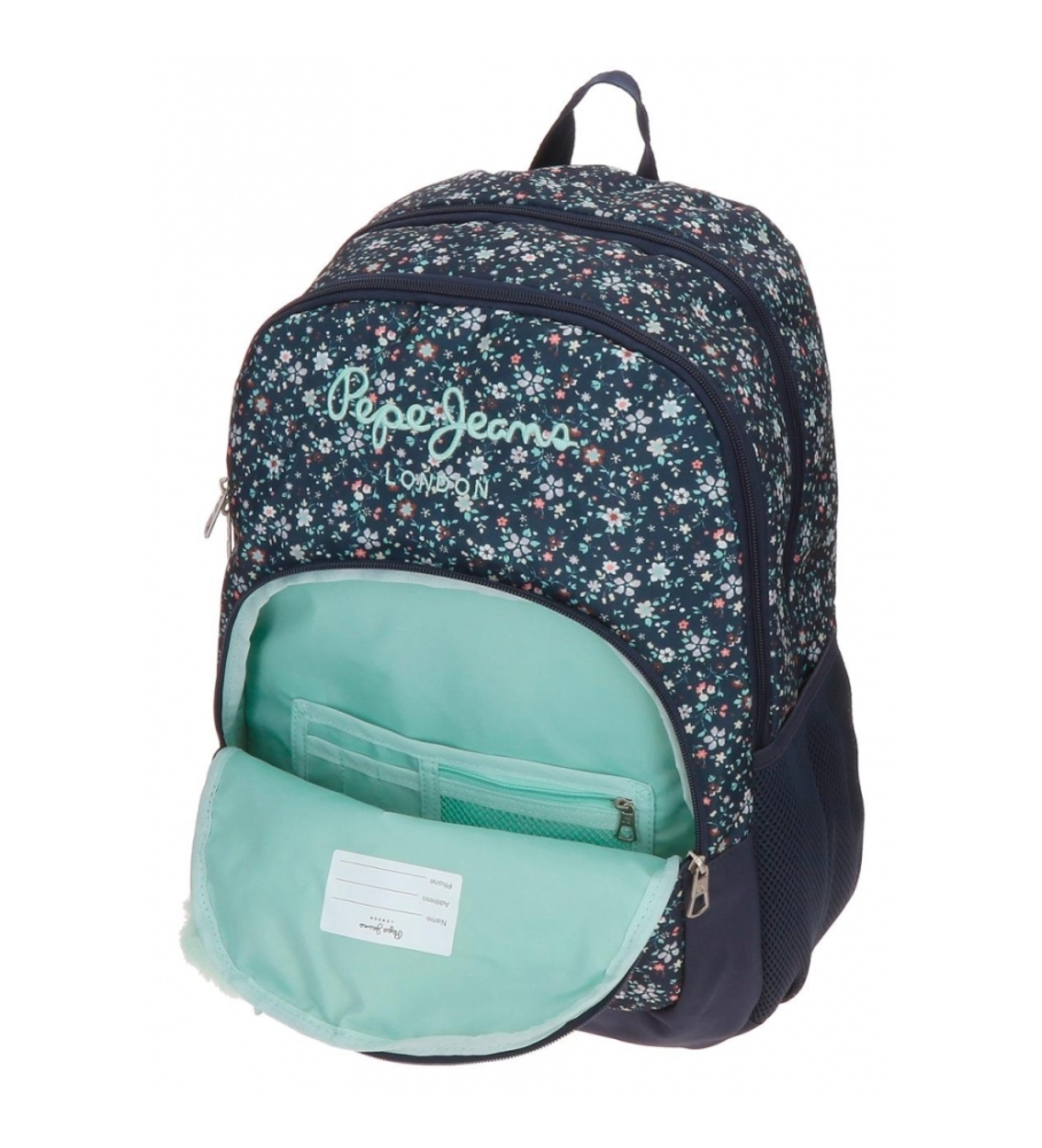 Sac a dos primaire a roulettes PEPE JEANS BLUE FLOWERS iletaitunefois202407251741
