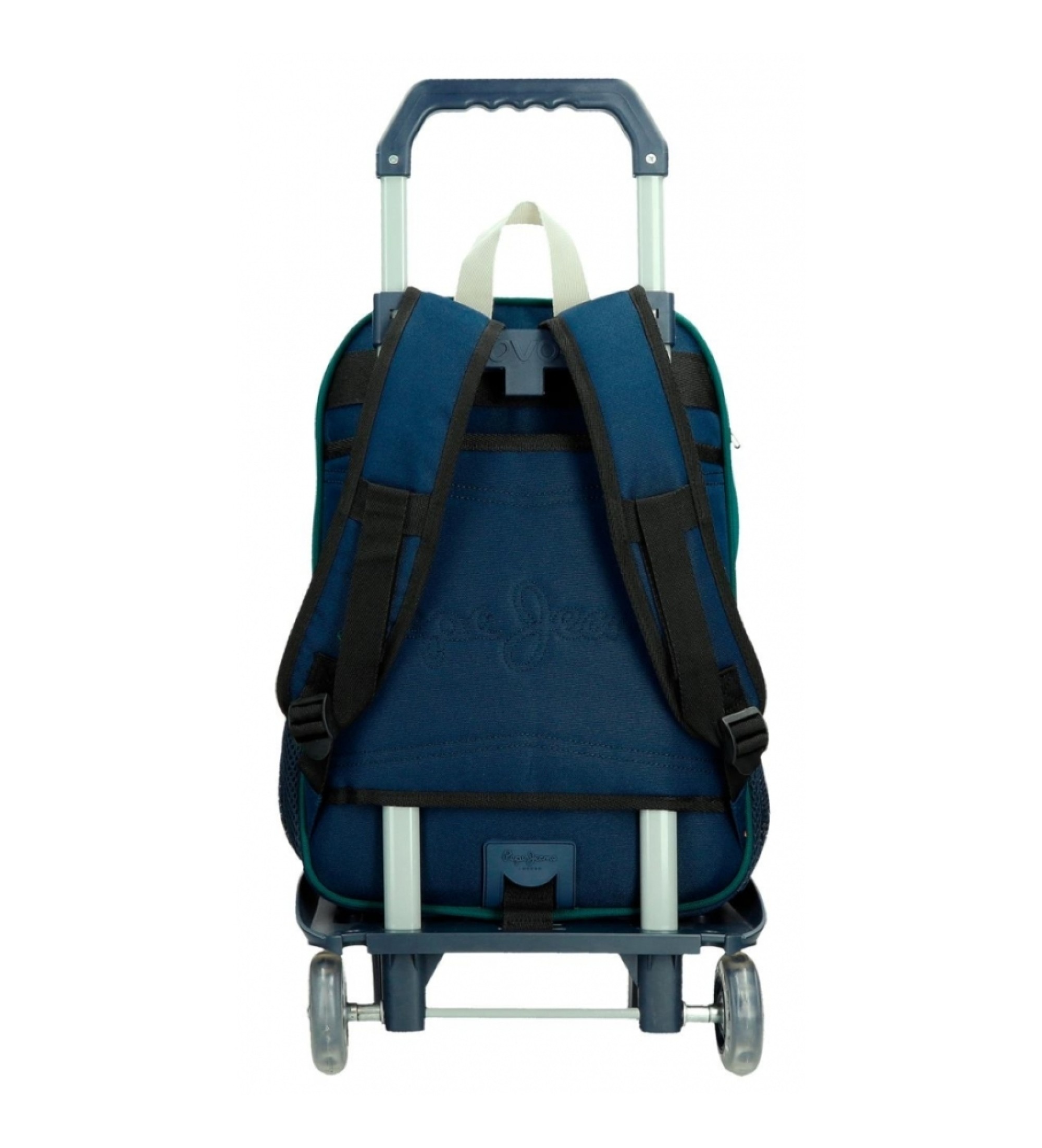 Sac à dos à roulettes pour école primaire cartable de qualité boutique pour enfant saint pierre ILE DE LA REUNION rentrée des classes écoles livraison 974 PEPE JEANS BEN VERT garçon