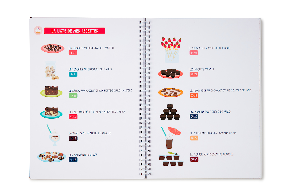 83250_little_chef_mes_premieres_recettes_tout_chocolat_2_BD Livre de recette - Mes premières recettes DE CUISINE pour enfant loisir pour enfant cuisine et accessoires magasin de jouet ILE DE LA REUNION saint pierre 974 revendeur officiel LILLIPUTIENS chocolat