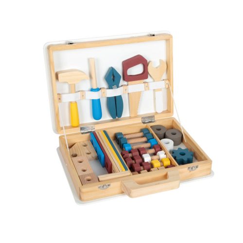 Mallette à outils en bois Boîte à outils jouet de bricolage pour enfant boutique ile de la reunion concept store enfant st pierre st denis 974