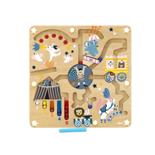 labyrinthe magnétique à bille circus jeu d'adresse jeu de concentration revendeur officiel VILAC jouet en bois magasin de jouet saint pierre 97410 La Réunion 974