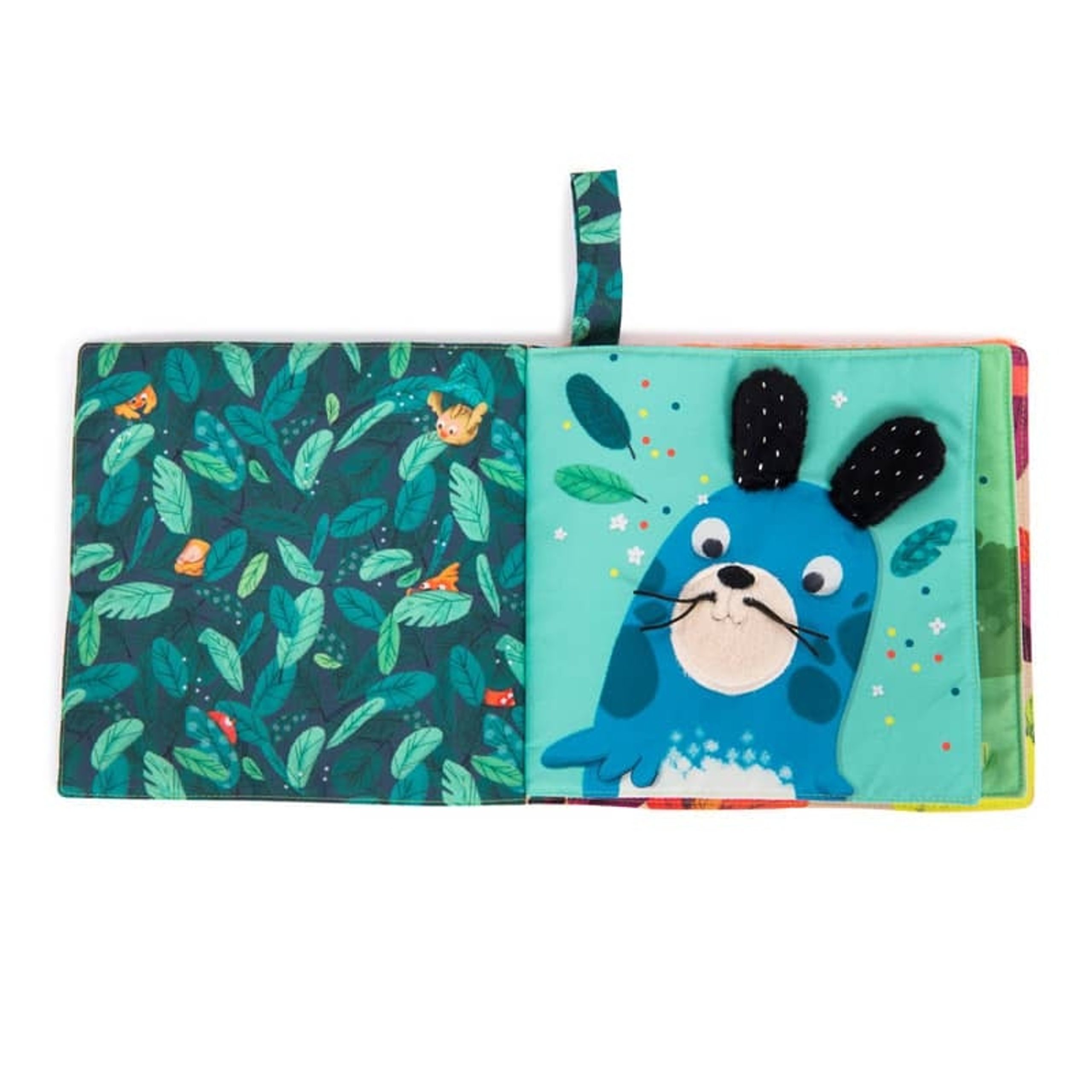 Livre en tissu d'activités pour bébé Jeu d'éveil, collection "dans la jungle" revendeur MOULIN ROTY saint pierre reunion magasin pour bébé et puériculture ile de la reunion 974