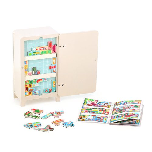 Pack it right Le frigo JEU DE LOGIQUE jeu de société jouet en bois enfant boutique concept store jouet originaux tendance et de qualité ile de la reunion 974 revendeur officiel VILAC