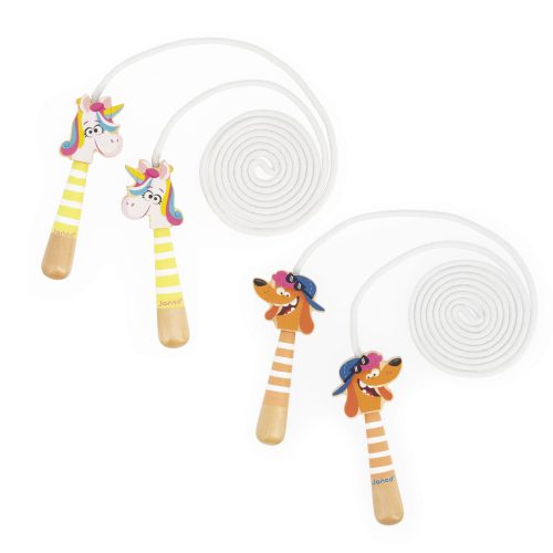 Corde à sauter APPLEPOP chien ou licorne Boutique de jouets pour enfant Revendeur officiel JANOD livraison sur toute l'ile saint pierre Ste marie st Denis ile de la réunion 974 chien ou licorne