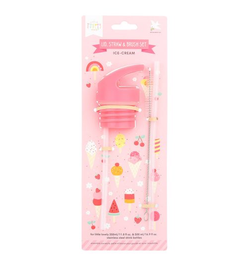 Set complet Bouchon, Paille et Brosse pour gourde (Plusieurs couleurs disponibles) accesoires gourdes pour enfant magasin saint pierre st denis reunion 974 livraison rentrée des classes