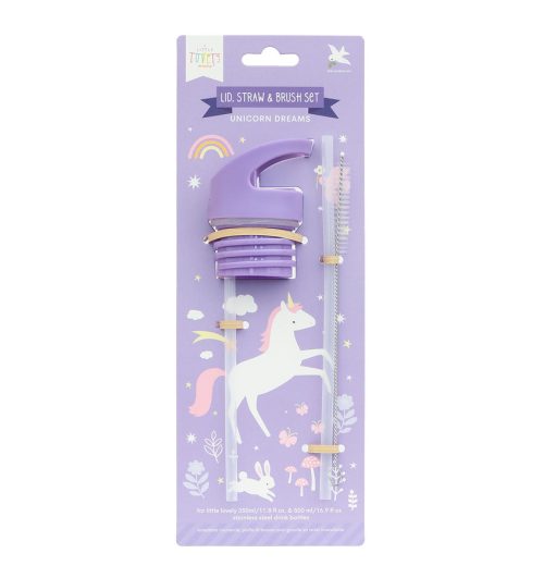 Set complet Bouchon, Paille et Brosse pour gourde (Plusieurs couleurs disponibles) accesoires gourdes pour enfant magasin saint pierre st denis reunion 974 livraison rentrée des classes