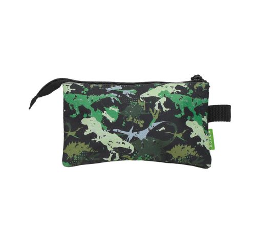 Trousse triple compartiment de qualité pour enfant boutique pour enfant saint pierre ILE DE LA REUNION rentrée des classes écoles livraison 974 ste marie dinosaure