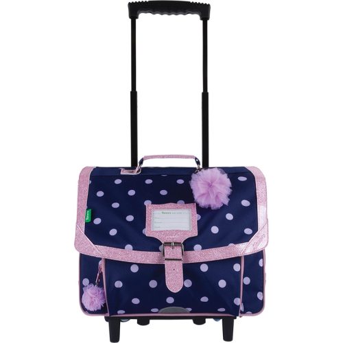 Cartable trolley ROMY BLEU revendeur officiel TANN'S rentrée scolaire livraison la réunion 974 magasin à st pierre 97410 et Duparc Sainte Marie 97438