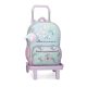 Sac scolaire pour un enfant en école primaire du CP au CM2 ou collège à roulettes amovible de bonne qualité et solide revendeur sac école boutique pour enfant st pierre st denis 974 ile de la reunion AMOUR LILAS ROSE