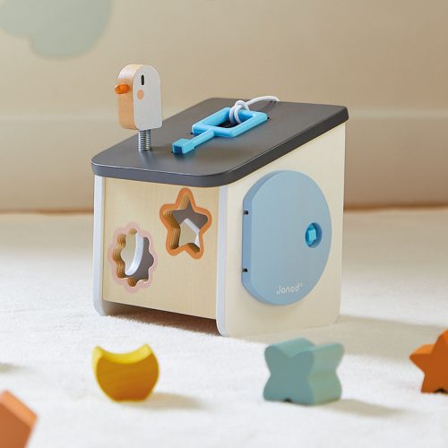 Maison des formes oiseau JANOD jeu en bois éveil bébé magasin de jouets à st pierre 97410 livraison la réunion 974
