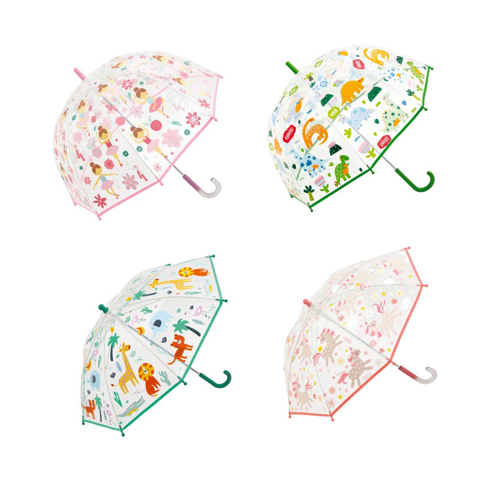 Parapluie Enfant DINOSAURI Transparent Multicolore Jurassic World - Taille S