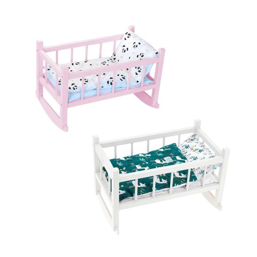 Lit berceau en bois pour poupée et poupon jouet en bois enfant boutique concept store jouet originaux tendance et de qualité ile de la reunion 974 revendeur officiel VILAC