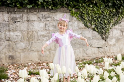 Robe et Serre-tête LICORNE AILÉE déguisement pour enfant fille et garçon de qualité et originale boutique pour enfant saint pierre ile de la reunion 974 revendeur great pretenders