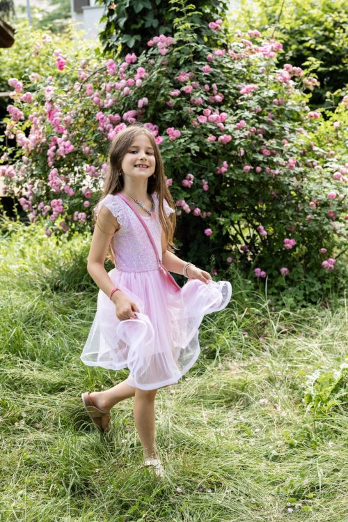 Robe PAILLETTES ROSE déguisement pour enfant fille et garçon de qualité et originale boutique pour enfant saint pierre ile de la reunion 974 revendeur great pretenders