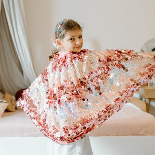 Cape La 5e avenue PINK PAILLETTES
