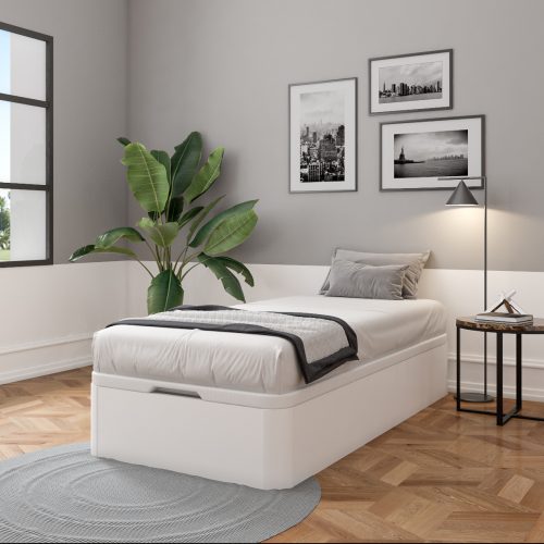Lit coffre DREAM 90X200 fabrication française lit avec rangement magasin de mobiliers enfant et ados à st pierre 97410 livraison LA REUNION et LA FRANCE