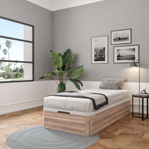 Lit coffre DREAM 90X200 fabrication française lit avec rangement magasin de mobiliers enfant et ados à st pierre 97410 livraison LA REUNION et LA FRANCE