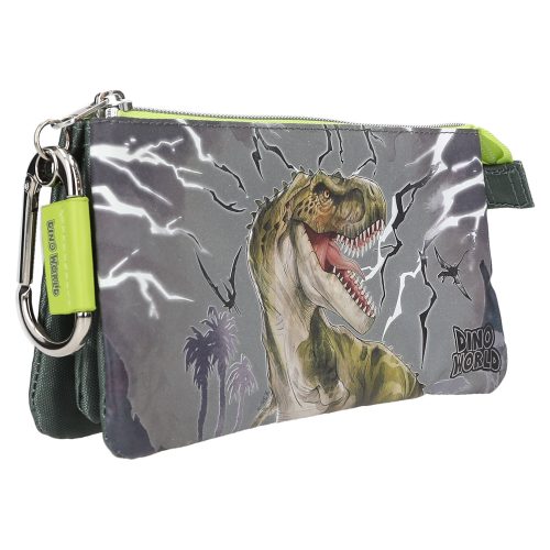 Trousse 3 compartiments DINO WORLD Rentrée des classes Maternelle boutique pour enfant saint pierre st denis ILE DE LA REUNION rentrée des classes écoles livraison 974 revendeur officiel